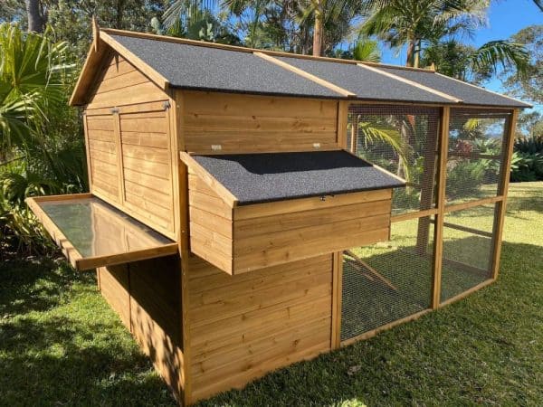 Homestead Chicken Coop slide out tray